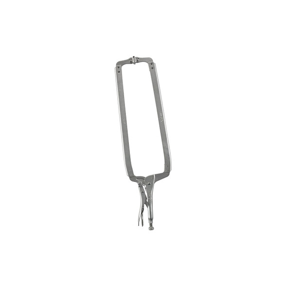Locking C-Clamps with Swivel Pads, Jaw Opens to 10 in, 24 in Long