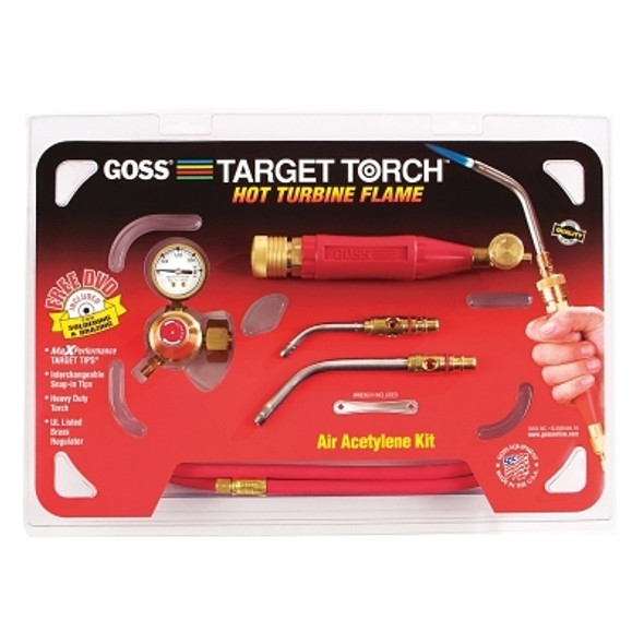 Target Torch™ Air-Acetylene Outfit, 5/16 in, 7/16 in, B Cyl Reg Fitting