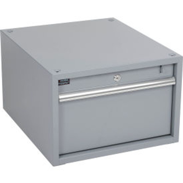 Global Industrial Stacking Steel Drawer 17-1/4""W x 20""D x 12""H Gray