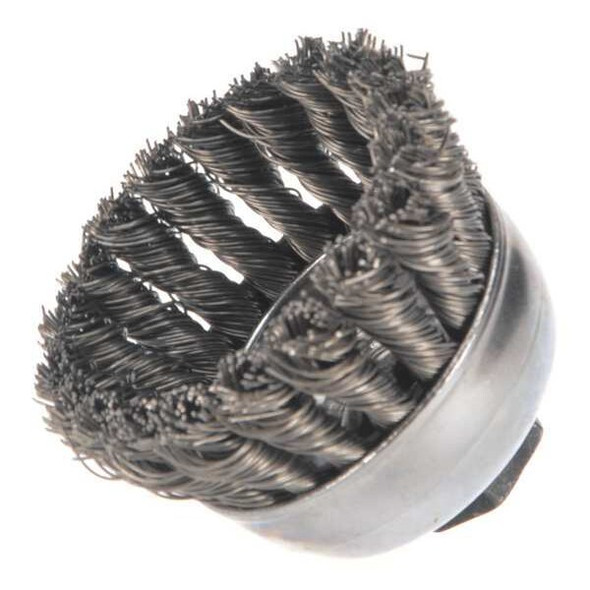 Weiler Knot Wire Cup Wire Brush, Threaded Arbor 94081