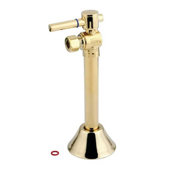 CC83202DL 1/2" Sweat 3/8" OD Comp Angle Shut Off Valve w/5 Extension