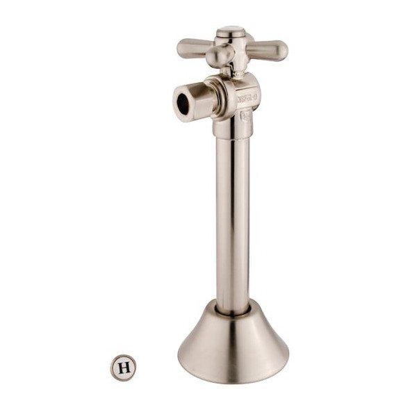 CC83208X 1/2" Sweat 3/8" OD Comp Angle Shut Off Valve with 5 Extension