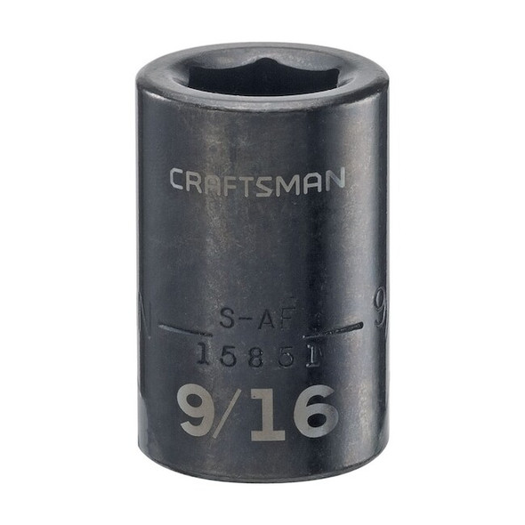 Craftsman Sockets, 1/2" Drive 9/16" SAE Impact Sha CMMT15851