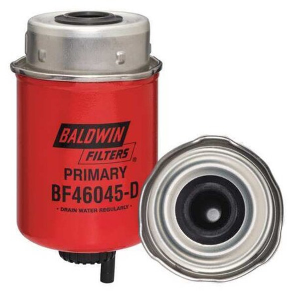 Baldwin Filters Fuel Filter,3-1/2"L x 3-1/2"W x 6-5/16"H BF46045-D