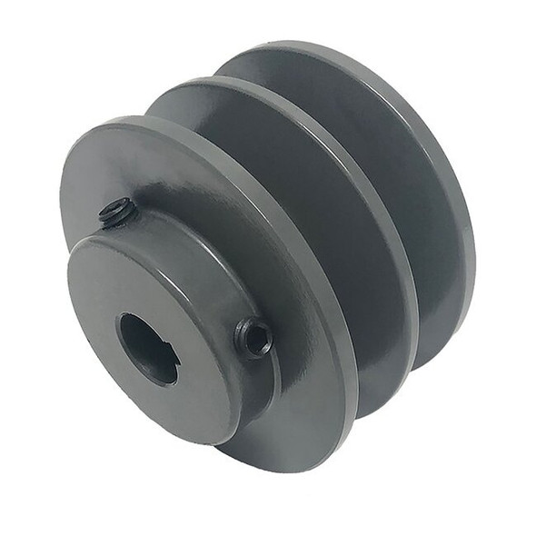 Manufacturer Varies V-Belt Pulley, Cast Iron, Fixed 2BK100X1-3/8
