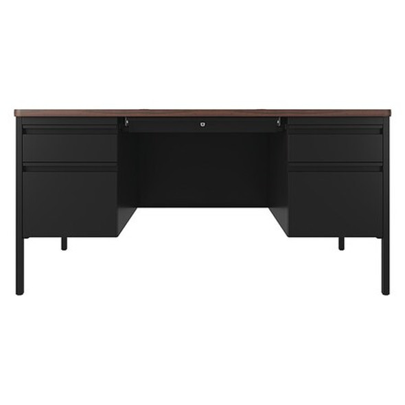 Hirsh Pedestal Desk Teachers Desk, 30 in D X 29 1/2 in H, 60 in W X 22654