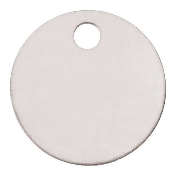 Panduit Embossing Tag,304 SS,1in H,1in W,PK25 MT1D-Q Panduit Embossing Tag,304 SS,1in H,1in W,PK25 MT1D-Q