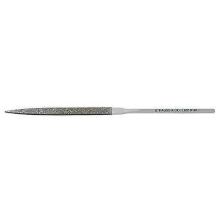 Strauss Needle File,Swiss,Warding,5-1/2 In. L NF2122D181