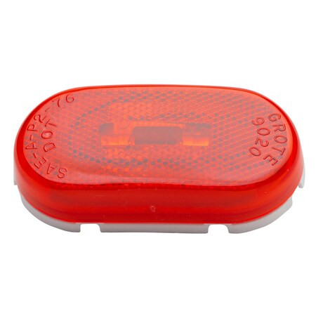Grote Marker Lamp,Oval With Reflector,Red 45932