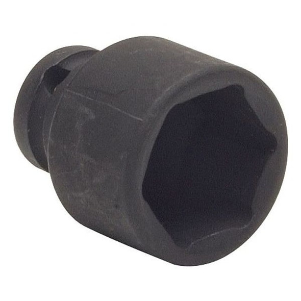 Westward 1/4 in Drive Impact Socket 4 mm Size 6 pt Standard Depth, Black Oxide 4LXZ7