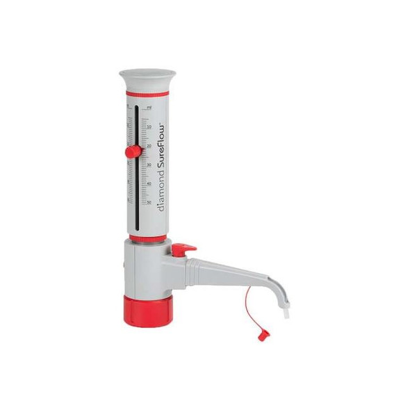 Globe Scientific Bottle Top Dispenser,50 mL,300 mm H GBTD-R-50