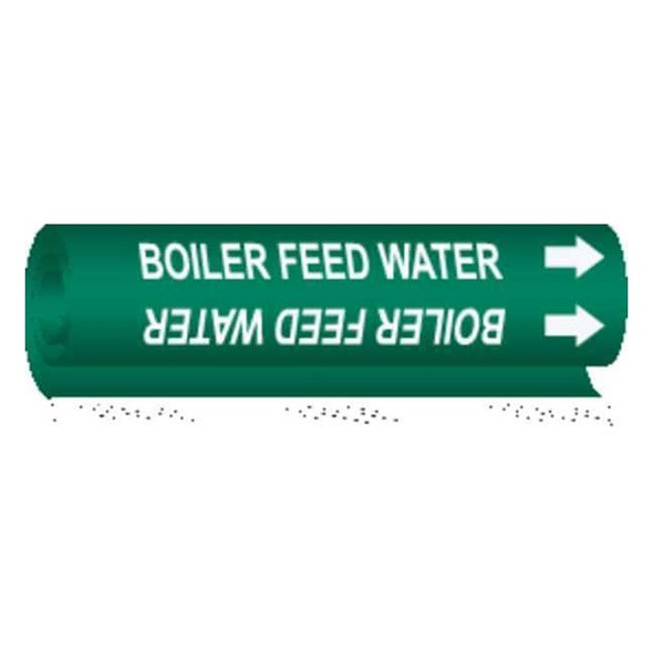 Brady Pipe Marker,Boiler Feed Water, 5801-II 5801-II