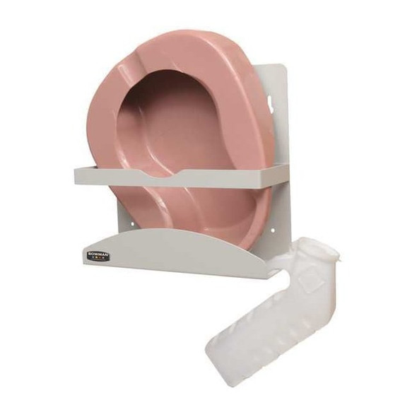 Bowman Dispensers Bedpan/Urinal Dispenser,PC Aluminum NC001-0512