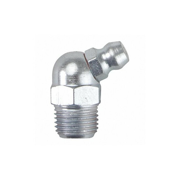 Westward Grease Fitting, 65 Deg.,Stl,55/64" L,PK10 52NZ61