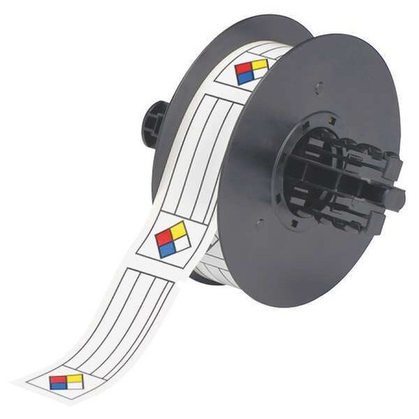 Brady Label, Red/Yellow/Blue/White, Labels/Roll: 300 B30-246-595-NFR