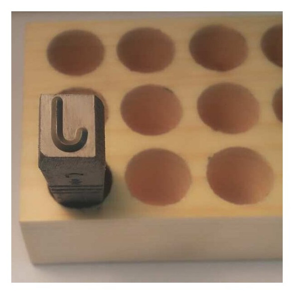 Young Bros Stamp Works Hand Stamp,2-5/8" Shank L,Steel, 06271 J 06271 J