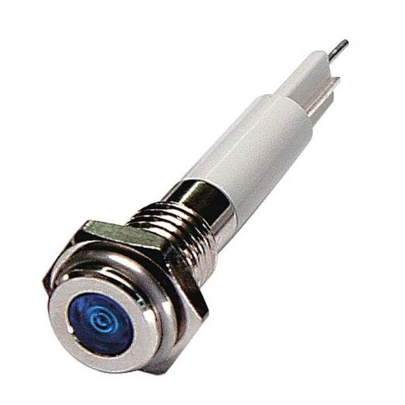 Manufacturer Varies Flat Indicator Light,Blue,24VDC 24M040