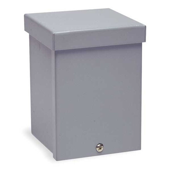 Padlockable Hasp Electrical Enclosures, 6 in H, 4 in D, 4 in W, 3R, Steel