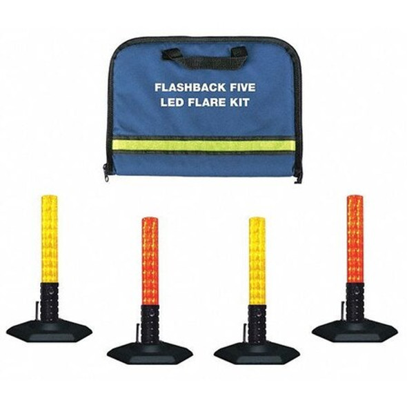 Emi LED Safety Flare Kit,LED Red/Amber,4" H 2024