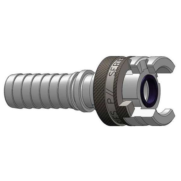 Dixon Barb to Thor Coupler,Barb,1/2,Brass 4PS6-B