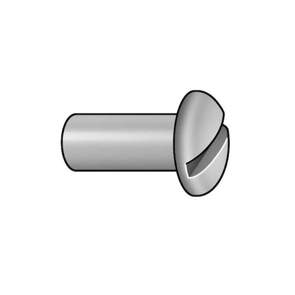 Barrel Bolt, #10-32, 3/4 in Brl Lg, 5/16 in Brl Dia, Stainless Steel Plain, 5 PK