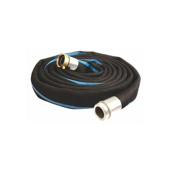 Continental 3" ID x 25 ft Rubber Water Discharge Hose BK RD300-25MF-G
