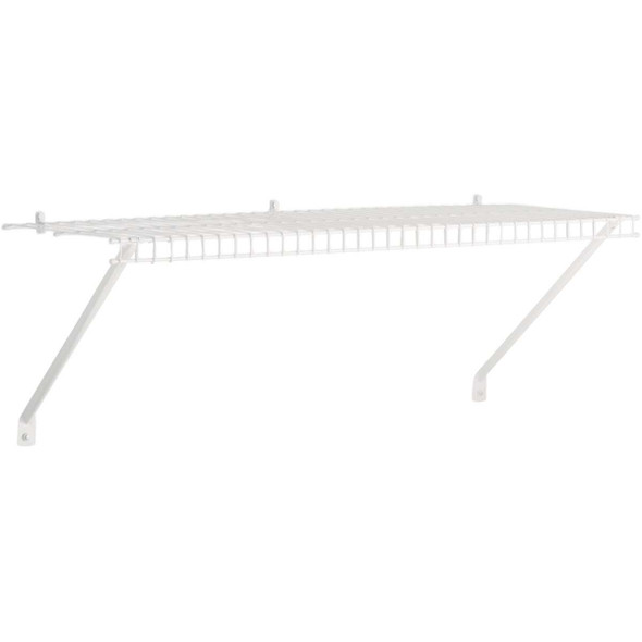 Rubbermaid 3 Ft. Linen Shelving with Hardware 3E0000WHT