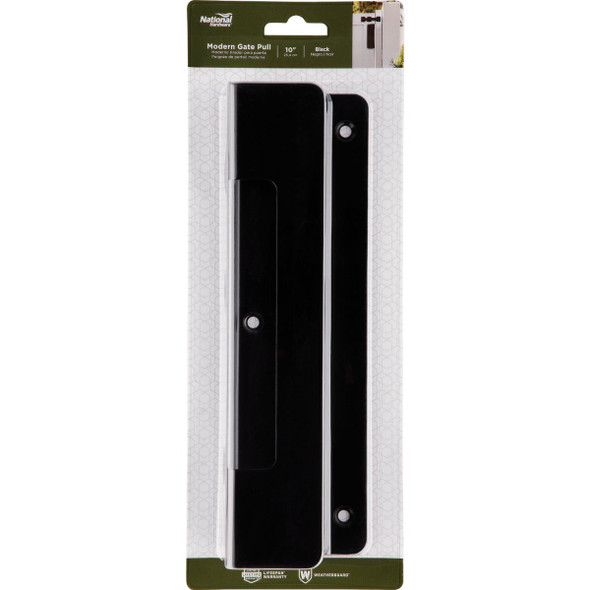 National Hardware 10 In. Black Ultra Modern Gate Pull