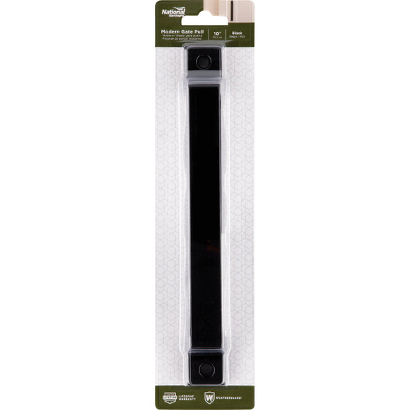 National Hardware 10 In. Black Modern Gate Pull National Hardware 10 In. Black Modern Gate Pull