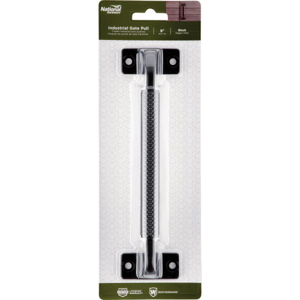National Hardware 9 In. Black Industrial Gate Pull N166-032