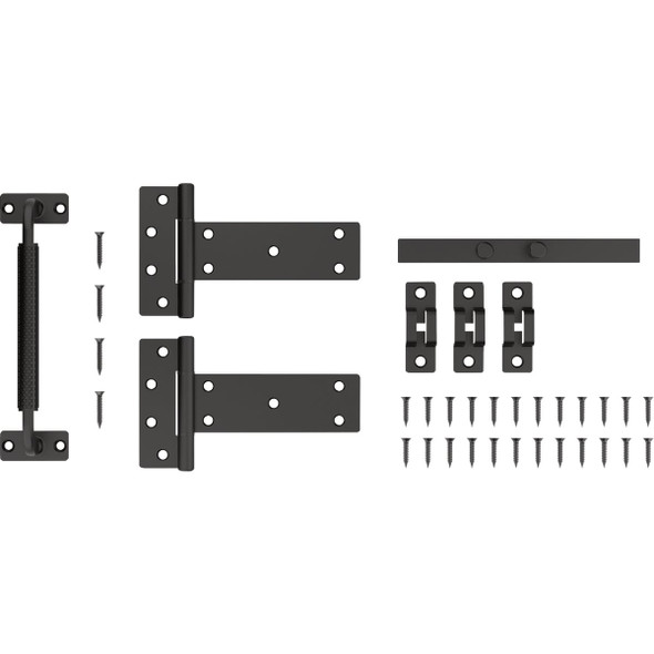 National Hardware 4-Piece Black Industrial Gate Kit N166-036