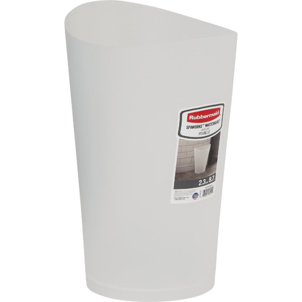 Rubbermaid Spa Works 2.25 Gal. Clear Vanity Wastebasket FG290200CLR Rubbermaid Spa Works 2.25 Gal. Clear Vanity Wastebasket FG290200CLR