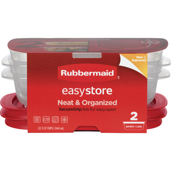Easy Find Lids 3.57 Cup Rect 2pk 2210139