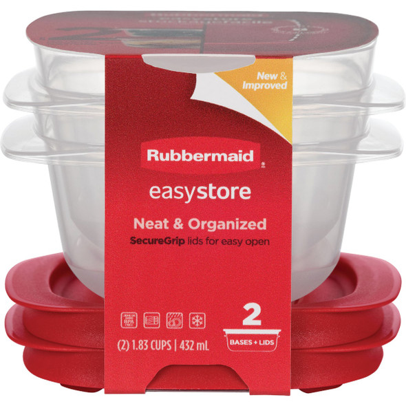 Easy Store 1.83 Cup Square 2pk 2210121 Easy Store 1.83 Cup Square 2pk 2210121