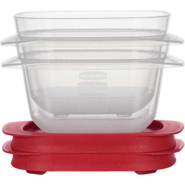 Rubbermaid EasyStore 1.83 C. Clear Square Food Storage Container with Lid (2-Pk.)