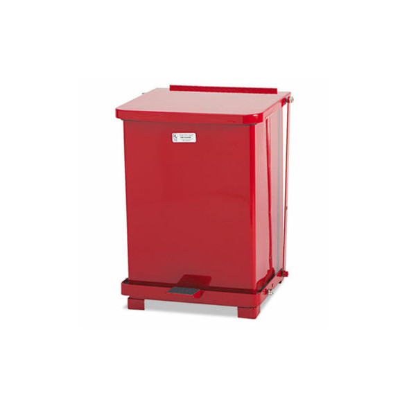 Rubbermaid® Commercial WASTEBASKET,STEP,4GAL,RD FGST7EPLRD