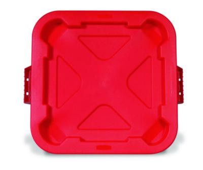 Rubbermaid® Commercial LID,SQUARE,BRUTE,6/CT,RD FG352900RED