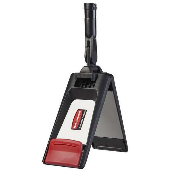 Flat Mop Frame, 1.06 lb Dry Wt, Quick Change Connection, Black, Microfiber