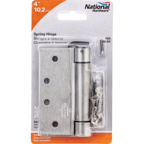 National Hardware 4 In. Stainless Steel Spring Hinge N350-819 226652