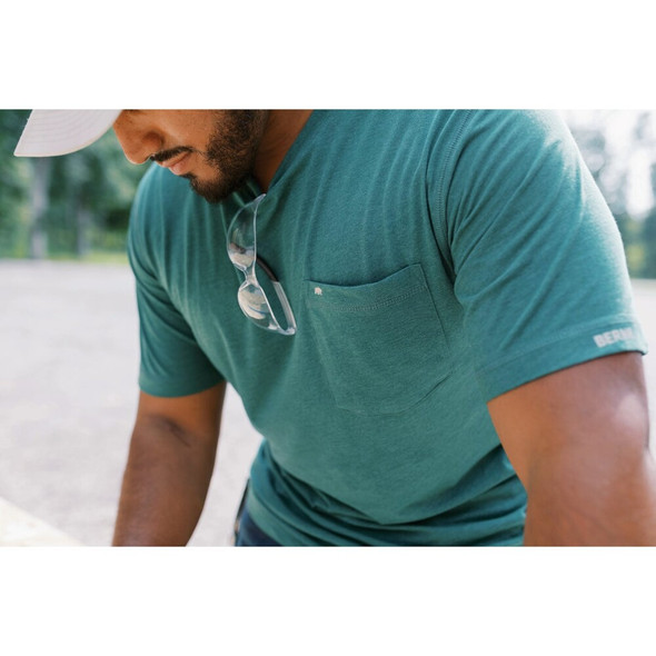 Berne Performance Men's 4XL Pine Short Sleeve Pocket T-Shirt