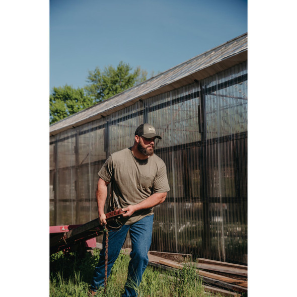 Berne Performance Men's 2XL Tall Lichen Short Sleeve Pocket T-Shirt