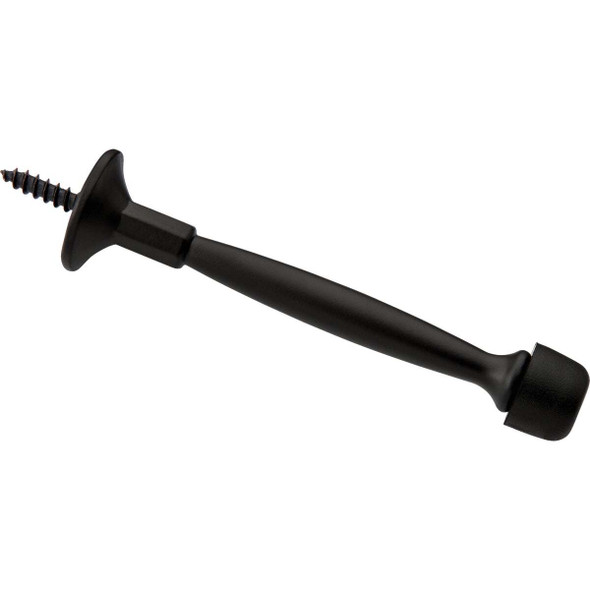 National Hardware 4 In. Matte Black Rigid Door Stop N830-551