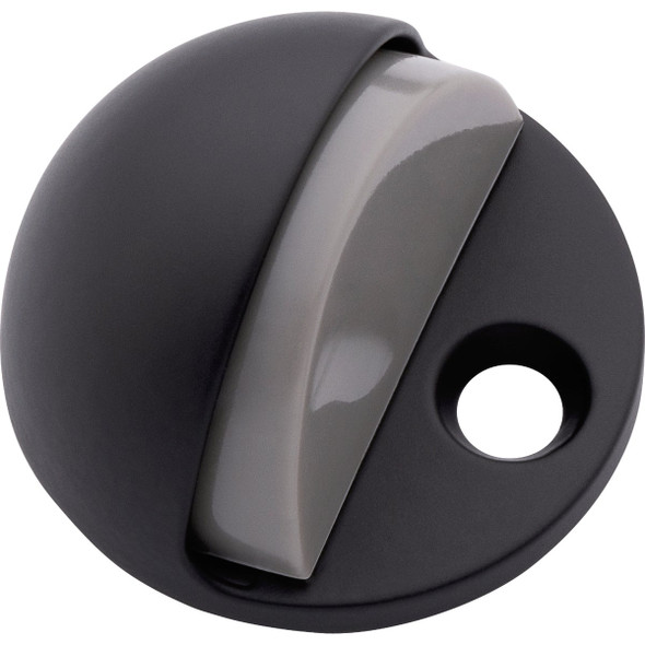 National Hardware Matte Black Adjustable Floor Door Stop N830-589