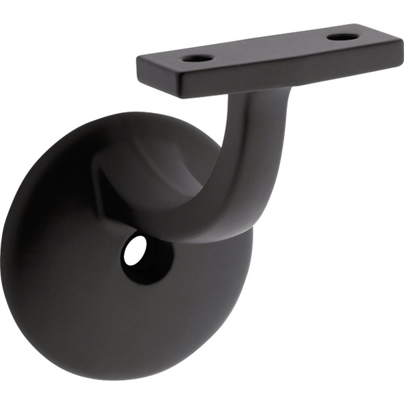 National Hardware Matte Black 1-Piece Handrail Bracket (Bag) N830-592