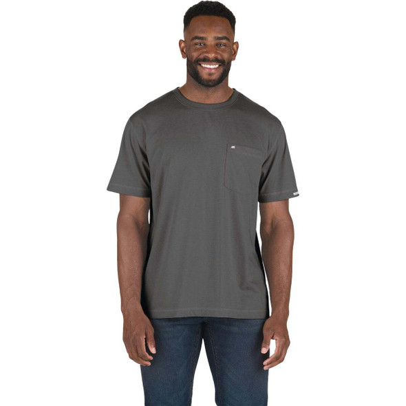 Berne Performance Men's 2XL Tall Slate Short Sleeve Pocket T-Shirt BSM38SLAT520