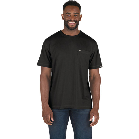 Berne Performance Men's 3XL Tall Black Short Sleeve Pocket T-Shirt BSM38BKT560