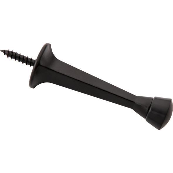National Hardware 3 In. Matte Black Rigid Square Door Stop N830-537