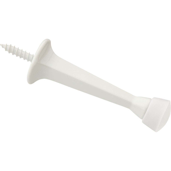 National Hardware 3 In. White Rigid Square Door Stop N830-538
