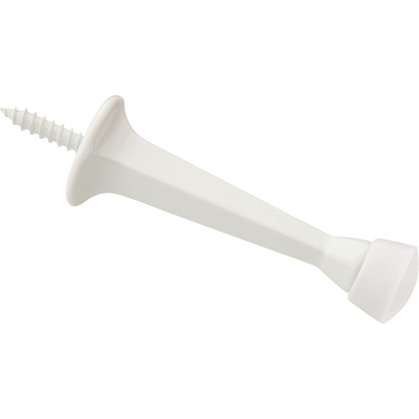 National Hardware 3 In. White Rigid Square Door Stop N830-538