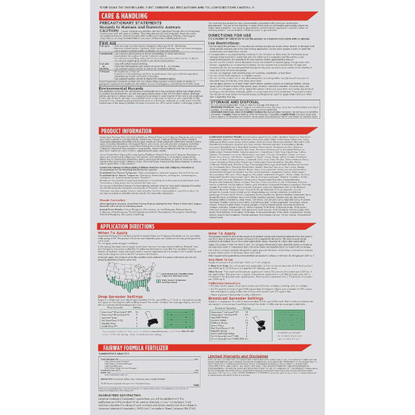 GreenView Fairway 18 Lb. 5000 Sq. Ft. 24-0-6 Spring Fertilizer Weed & Feed and Crabgrass Preventer